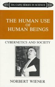 Cover of The Human Use of Human Beings: Cybernetics and Society